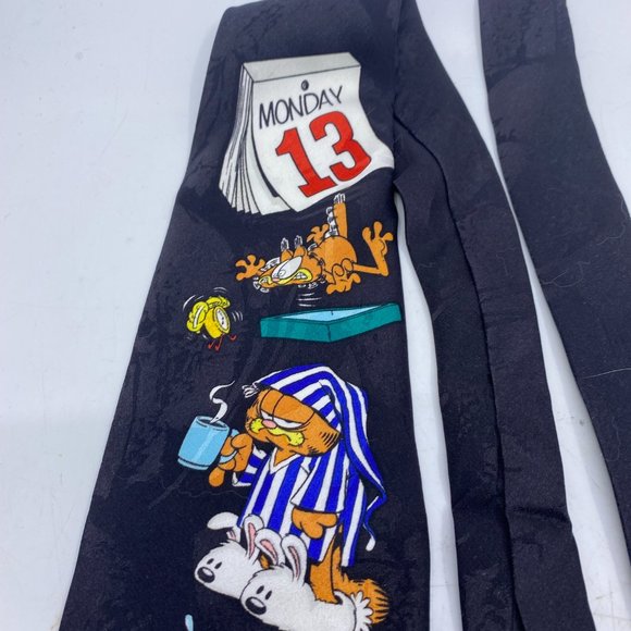 Addiction Garfield Monday the 13 Tie - Picture 3 of 5